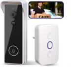 Calex Set Sonerie video Calex Smart 2K cu difuzor wireless, WiFi, Negru (5501000801)