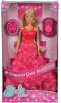 Simba Toys Papusa Steffi Love - Princess Gala Fashion, rochie roz cu trandafiri, 29 cm Papusa