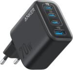 Anker Incarcator retea Anker Zolo 70W, 3x USB-C, 1x USB-A, PD 3.0, Negru (A121CG11)