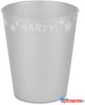 Party Silver, Ezüst micro prémium műanyag pohár 250 ml (JAV_PNN96485)