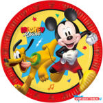 Disney Mickey Jump Into Fun papírtányér 8 db-os 23 cm FSC (JAV_PNN97223)
