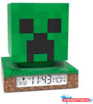 Minecraft Creeper 3D éjszakai lámpa és ébresztőóra (JAV_EWA3020MIN)