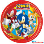 Sonic a sündisznó Sega papírtányér 8 db-os 23 cm FSC (JAV_PNN95645)