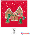 Karácsony Karácsonyi Gingerhouses szalvéta 20 db-os 33x33 cm FSC (JAV_PNN95378)