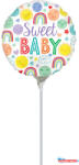Baby Színes Sweet baby mini fólia lufi 23 cm (WP) (JAV_DPA4166209)