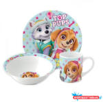 Mancs Őrjárat Girl Stars porcelán étkészlet Díszdobozban (JAV_STF40655)