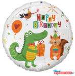 Boldog Születésnapot Krokodil Happy Birthday Crocodile Party fólia lufi 36 cm (JAV_MLG149272)