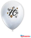 Boldog Születésnapot Happy Birthday 70 Milestone léggömb, lufi 6 db-os 11 inch (27, 5 cm) (JAV_PNN95626)