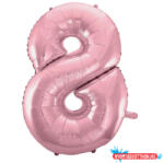 Számok Rózsaszín Light Pink 8-as szám fólia lufi 92 cm (JAV_MLG109351)