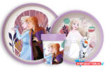 Disney Jégvarázs Journey csúszásmentes étkészlet, micro műanyag szett (JAV_JVL66668)