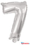 Számok Ezüst Silver 7-es szám fólia lufi 95 cm (JAV_PNN92473)