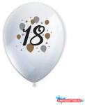 Boldog Születésnapot Happy Birthday 18 Milestone léggömb, lufi 6 db-os 11 inch (27, 5 cm) (JAV_PNN95619)