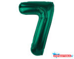 Számok Zöld B&C Bottle Green 7-es szám fólia lufi 85 cm (JAV_MLG190274)