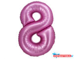 Számok Rózsaszín Satin Pink 8-as szám fólia lufi 76 cm (JAV_MLG144970)