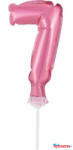 Számok Rózsaszín 7-es Pink szám fólia lufi tortára 13 cm (JAV_MLG113648)