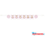 Első születésnap 1st Birthday Pink, Első születésnap papír felirat 182 cm (JAV_MLG749089)
