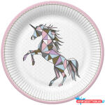Unikornis Graphic Wild papírtányér 8 db-os 22, 7 cm (JAV_PKK055636)
