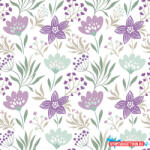 Virág Violet and Mint szalvéta 20 db-os 33x33 cm (JAV_PKK057357)