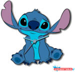Disney Lilo és Stitch, A csillagkutya Cute XL falióra 50 cm (JAV_EWA3069LAS)