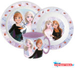 Disney Jégvarázs Autumn Leaves étkészlet, micro műanyag szett bögrével 390 ml (JAV_JVL22269)