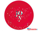 Karácsony Karácsonyi Red Joy papírtányér 6 db-os 18 cm (JAV_MLG168853)