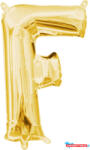 Betűk Arany Gold mini F betű fólia lufi 33 cm (JAV_DPA3302201)