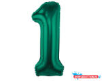 Számok Zöld B&C Bottle Green 1-es szám fólia lufi 85 cm (JAV_MLG190151)
