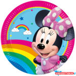 Disney Minnie Makes Me Smile papírtányér 8 db-os 23 cm FSC (JAV_PNN97238)
