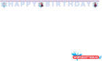 Disney Jégvarázs Idyllic Wonder Happy Birthday felirat FSC 2 m (JAV_PNN97274)