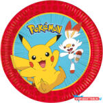 Pokémon Next Generation papírtányér 8 db-os 23 cm FSC (JAV_PNN98391)