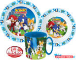Sonic a sündisznó Adventure étkészlet, micro műanyag szett bögrével 350 ml (JAV_JVL22243)