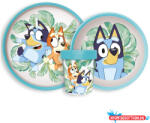 Bluey Tropical csúszásmentes étkészlet, micro műanyag szett (JAV_JVL66685)