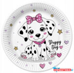 Állatos Charming Puppy papírtányér 8 db-os 22, 7 cm (JAV_PKK773135)