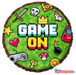 Gamer Játék Game On fólia lufi 45 cm (JAV_MLG148237)