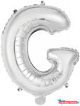 Betűk Ezüst Silver G betű fólia lufi 45 cm (JAV_DPA9909614)