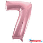 Számok Rózsaszín Light Pink 7-es szám fólia lufi 92 cm (JAV_MLG109337)