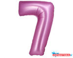Számok Rózsaszín Satin Pink 7-es szám fólia lufi 76 cm (JAV_MLG145014)