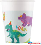 Dinoszaurusz Party papír pohár 8 db-os 200 ml FSC (JAV_PNN97975)