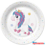 Unikornis Magical Star papírtányér 8 db-os 22, 7 cm (JAV_PKK050709)