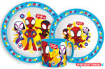 Pókember Spidey étkészlet, micro műanyag szett bögrével 265 ml (JAV_JVL33360)