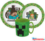 Minecraft Pixelcraft étkészlet, micro műanyag szett bögrével 390 ml (JAV_JVL22274)
