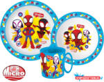 Pókember Spidey étkészlet, micro műanyag szett bögrével 350 ml (JAV_JVL22254)