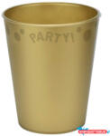 Party Gold, Arany micro prémium műanyag pohár 250 ml (JAV_PNN96484)