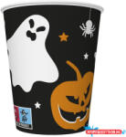 Halloween Scary Black papír pohár 8 db-os 250 ml (JAV_PKK766373)