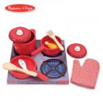 Melissa & Doug Fa főzőlap és edények Gyerek konyhába (6073480)