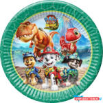 Mancs Őrjárat Dino Movie papírtányér 8 db-os 23 cm FSC (JAV_PNN98797)