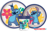 Disney Lilo és Stitch, A csillagkutya Palm csúszásmentes étkészlet, micro műanyag szett (JAV_JVL66689)