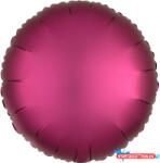  Gránátalma Silk Lustre kör fólia lufi 43 cm (JAV_DPA9914161)