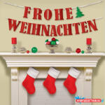 Karácsony Frohe Weihnachten Red papír felirat 365 cm (JAV_DPA9912592)