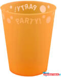 Party Narancssárga Orange micro prémium műanyag pohár 250 ml (JAV_PNN96201)